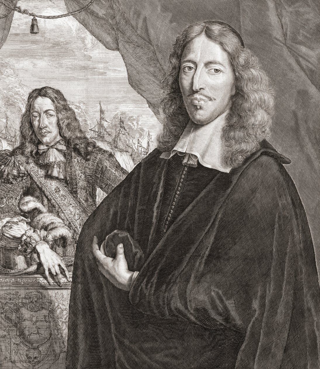 Johan de Witt, más néven Jan de Witt (jobbra) és testvére, Cornelis de Witt. alkotó: Lambert de Visscher