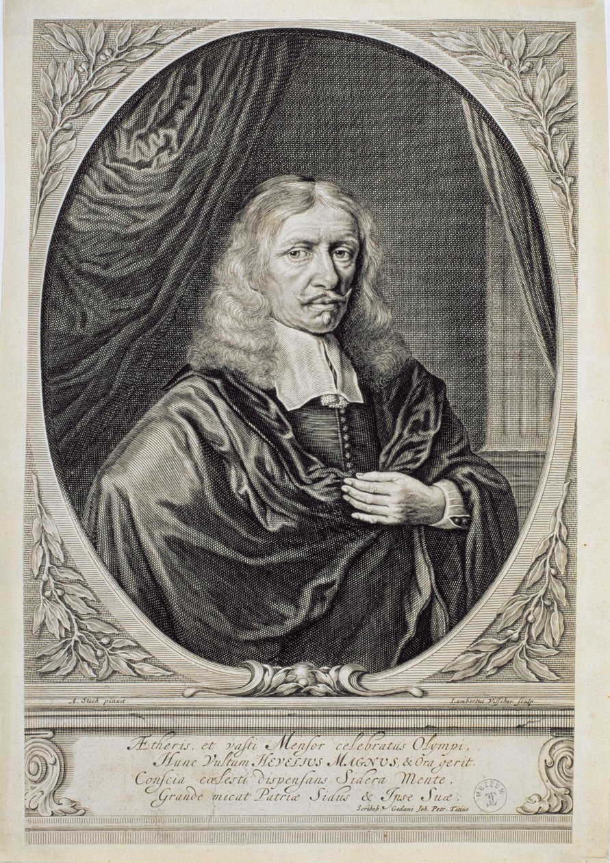 Johannes Hevelius (1611-87) 1668 alkotó: Lambert de Visscher
