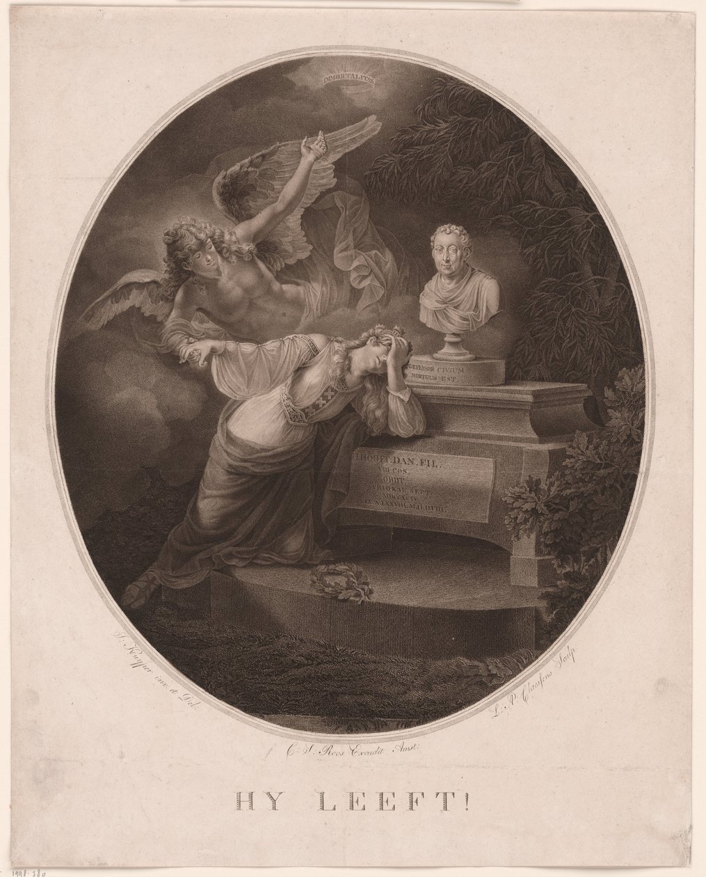 Hendrik Hooft Daniëlsz emléknyomata. alkotó: Lambertus Antonius Claessens