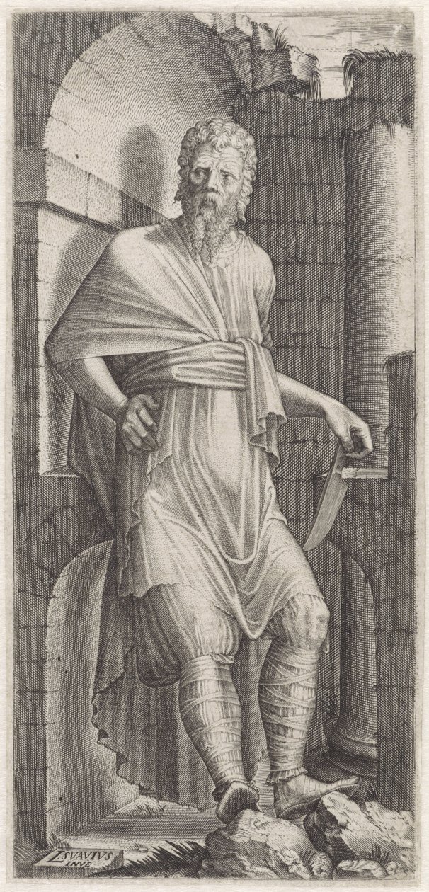 Bartholomew apostol Krisztus, a tizenkét apostol és Pál (sorozat címe) alkotó: Lambertus Suavius