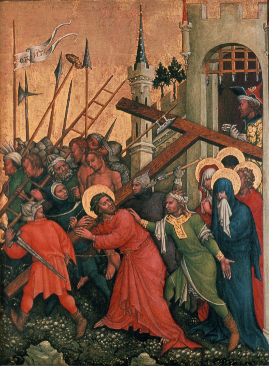 „I. Ludwig magyar király győzelme a bolgárok felett 1377-ben”, 1430 alkotó: Lambrechter Votivtafel