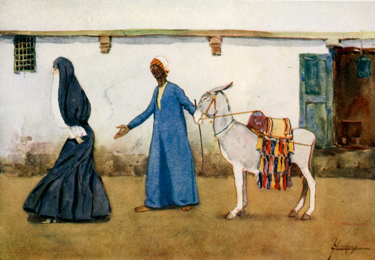 Pénzügyi kérdés, „Egyiptom világos oldala”, 1908 alkotó: Lance Thackeray