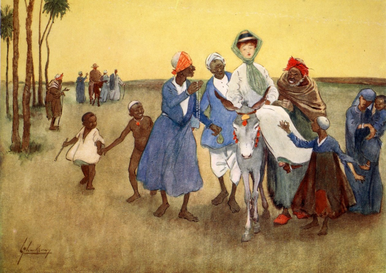 Az antik pesti, az „Egyiptom világos oldala”, 1908 alkotó: Lance Thackeray