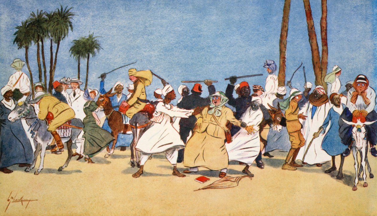 A nílusi csata, „Egyiptom világos oldala”, 1908 alkotó: Lance Thackeray