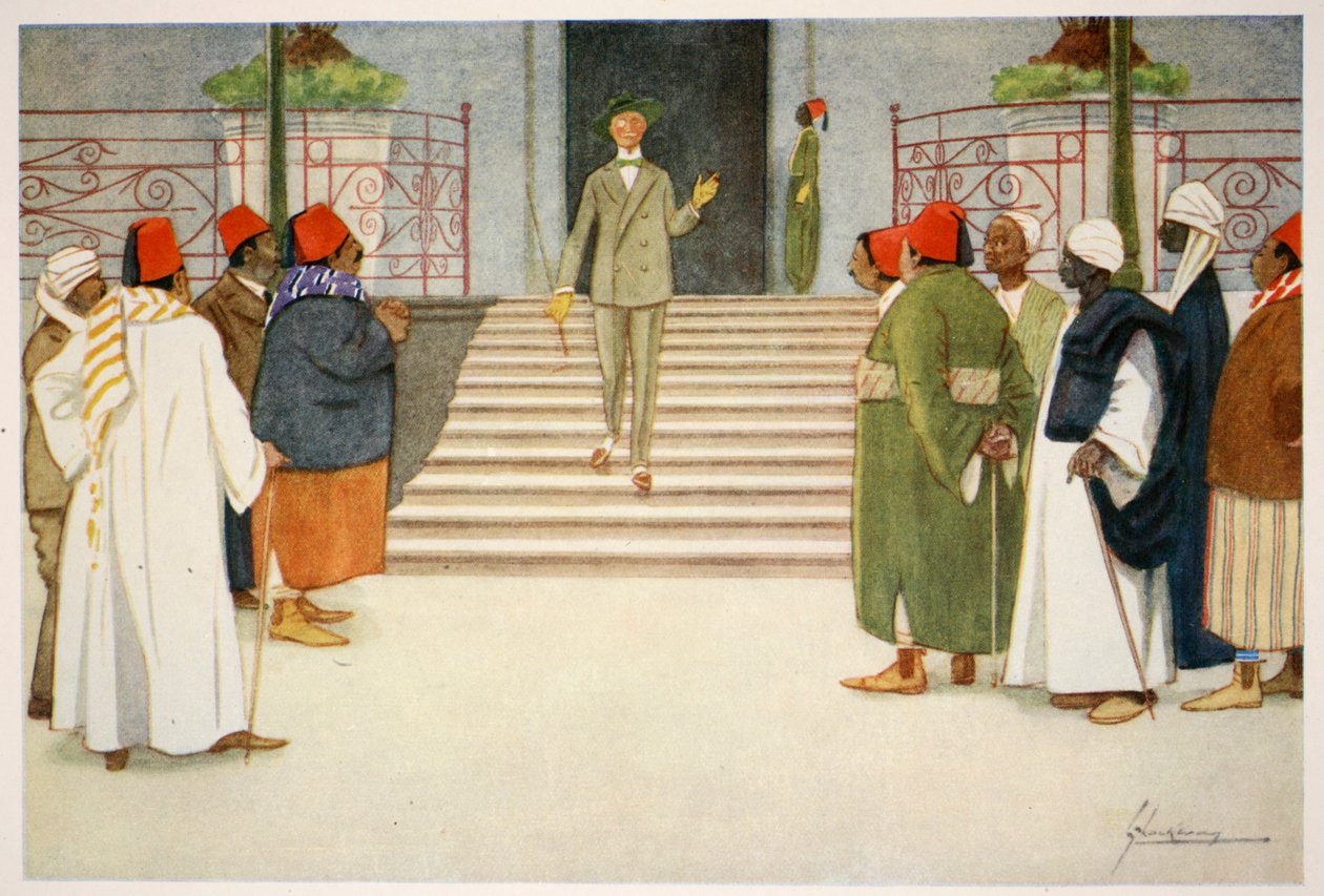 A keselyűk, „Egyiptom világos oldala”, 1908 alkotó: Lance Thackeray