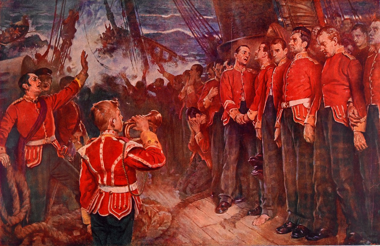A Birkenhead elsüllyedése, 1852. február 25. (fotólitográfia) alkotó: Lance Calkin