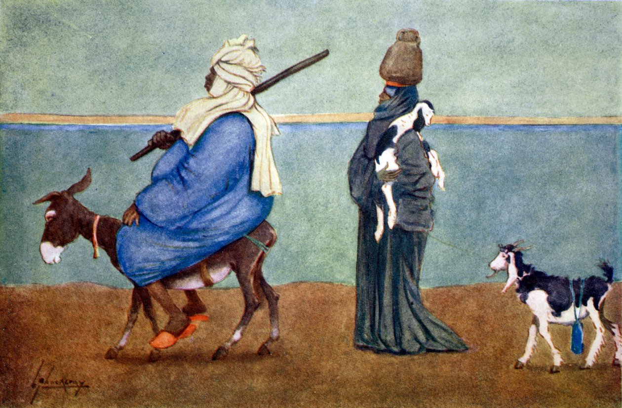 "A Nile Sky Line", 1908. alkotó: Lance Thackeray
