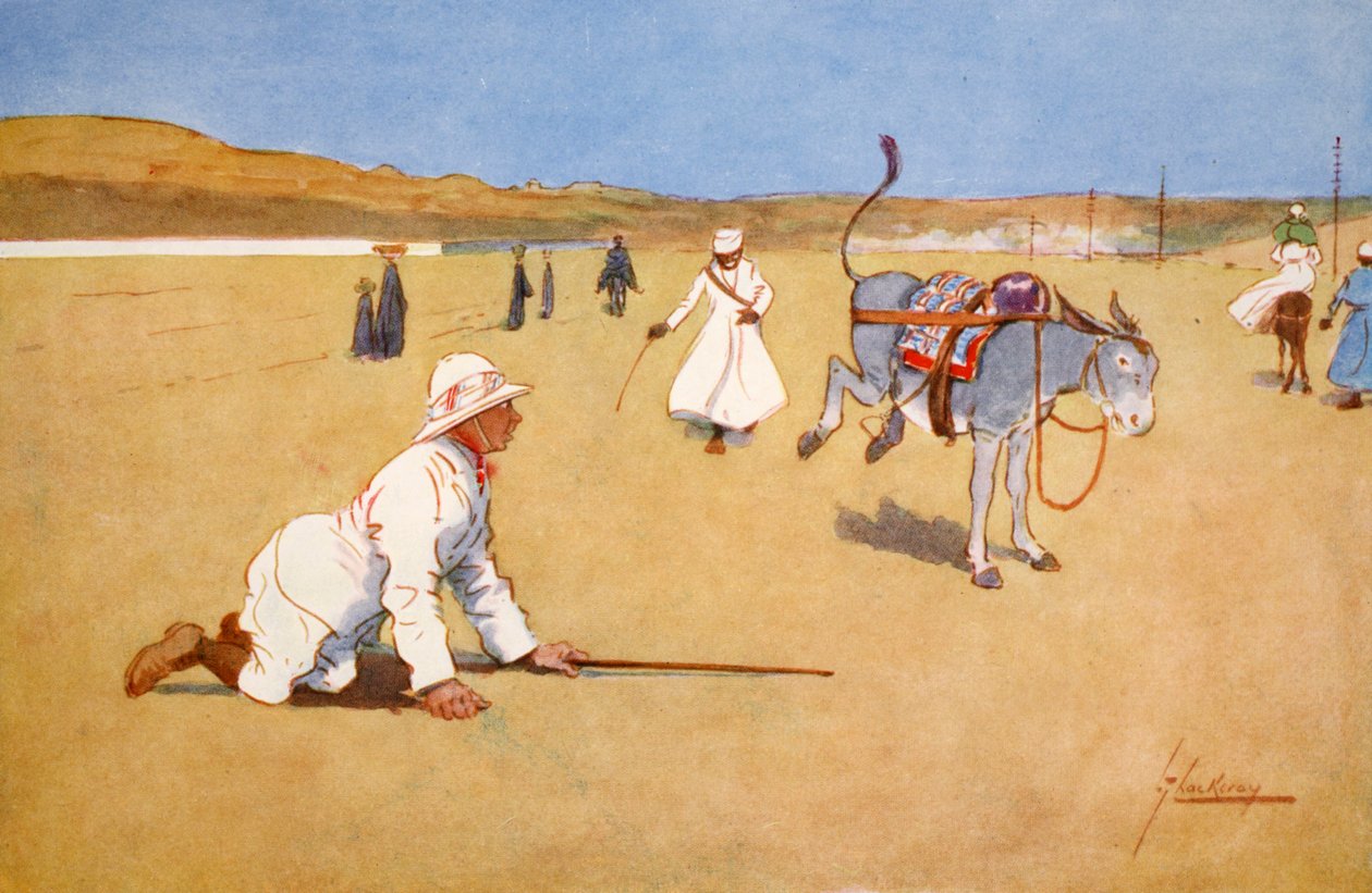 A Dam Roadon, Assouan, „Egyiptom világos oldala”, 1908 alkotó: Lance Thackeray
