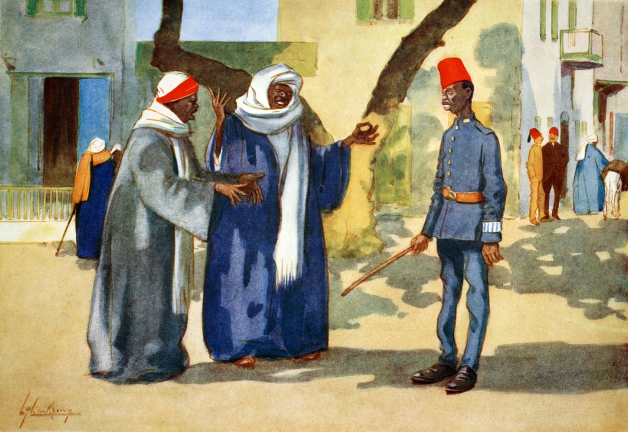 "A béketeremtő", 1908. alkotó: Lance Thackeray