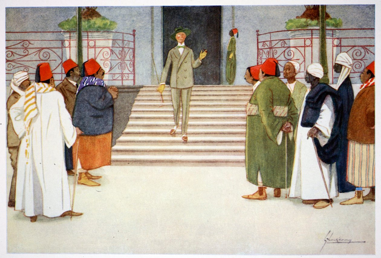„A keselyűk”, 1908. alkotó: Lance Thackeray