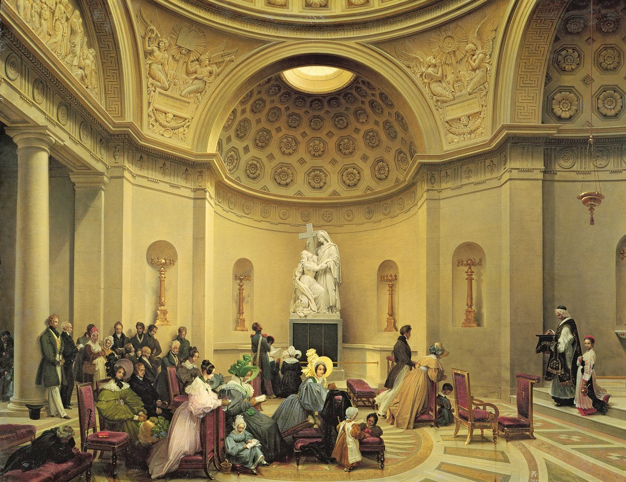 Szentmise a engesztelő kápolnában, 1830-48 alkotó: Lancelot Théodore Turpin de Crissé de Crissé