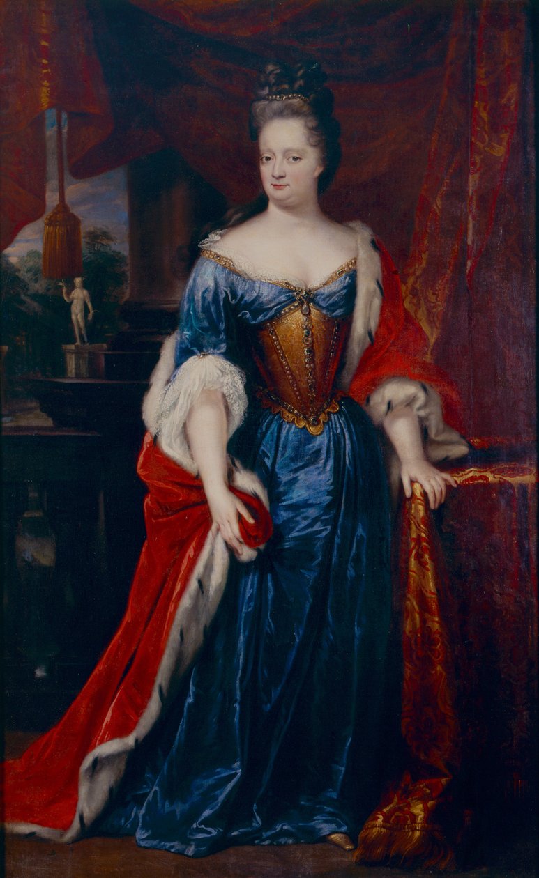 Henriëtte Amalia Anhalt-Dessau hercegnő, Nassau-Dietz hercegnő portréja (1666-1726) alkotó: Lancelot Volders