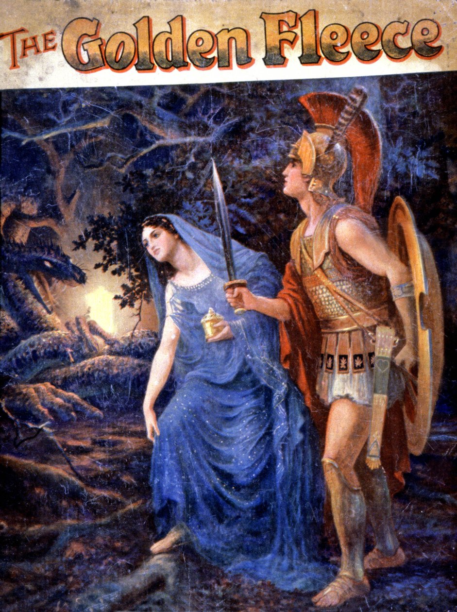 Jason and Hera, c.1900 (illustration) alkotó: Lancelot Speed