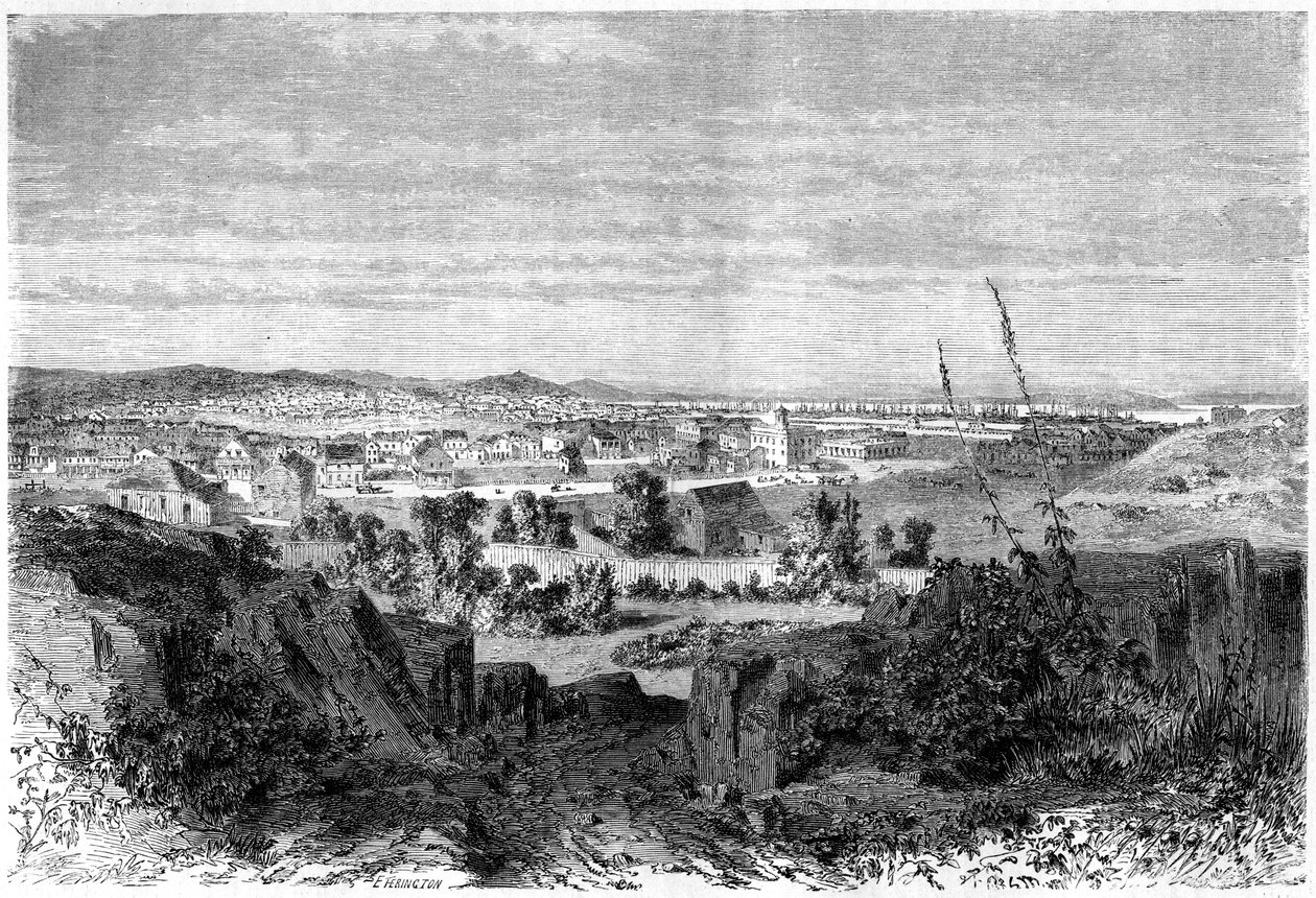 San Francisco, Kalifornia, 19. század. alkotó: Lancelot Théodore Turpin de Crissé de Crissé