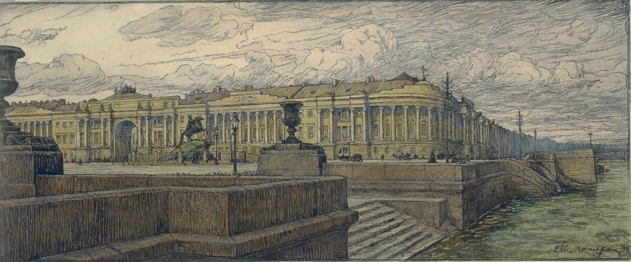 A szentpétervári Szenátus tér, 1904 alkotó: Lanceray