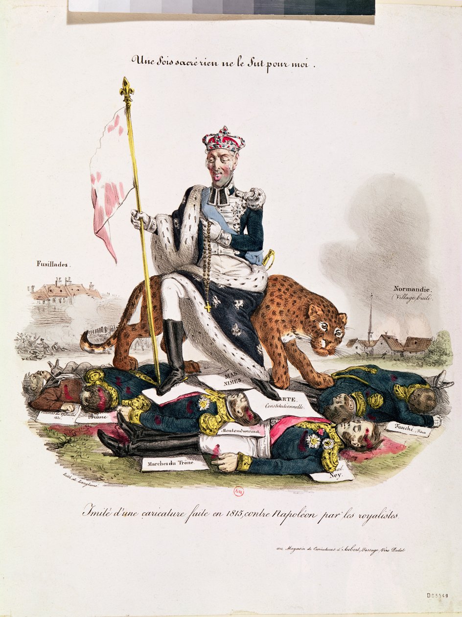 „Egykor semmi sem volt szent számomra” X. Károly király karikatúrája, 1830 alkotó: Langlume