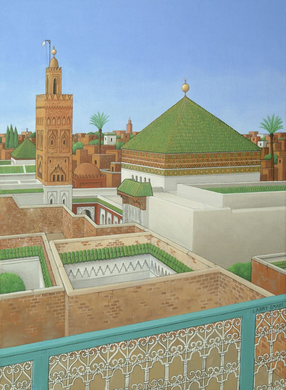 Rooftops, Marrakech (akril vászonra) alkotó: Larry Smart