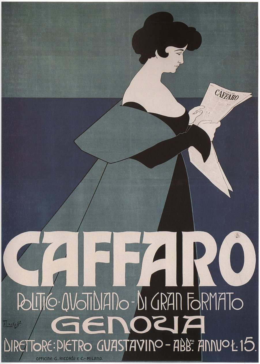 Caffaro Genovai Újság, 1901 alkotó: Laskowski