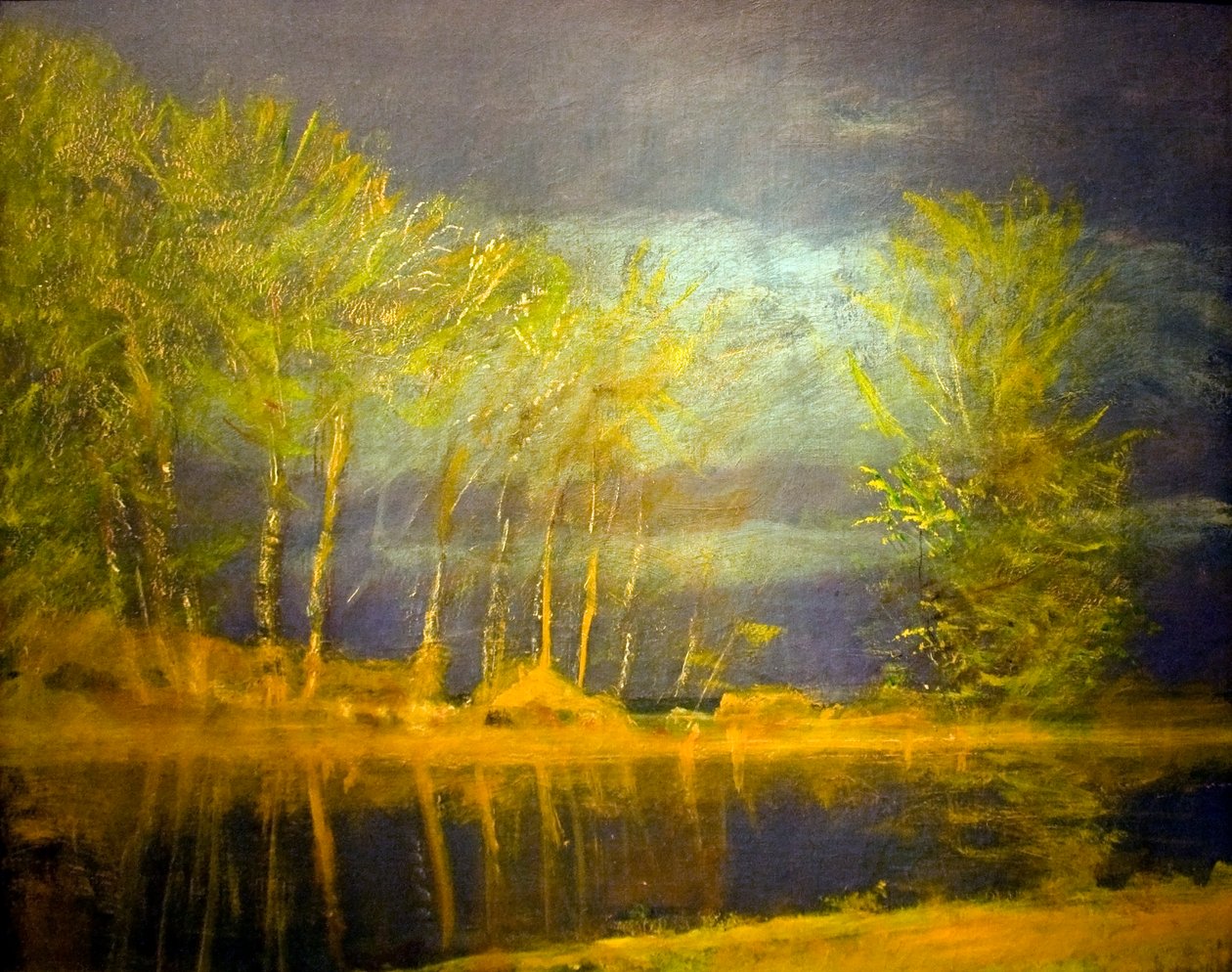 Aprilisi fenyek tavaszi viharnEnglish: Lights_in_April_Spring_Stormn alkotó: Laszlo Mednyanszky