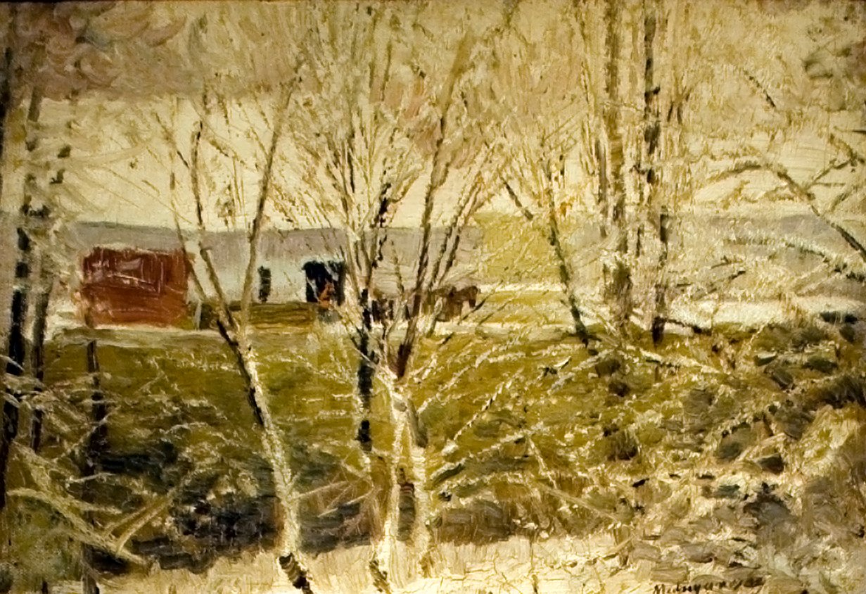 Elso honEnglish: First_Snown alkotó: Laszlo Mednyanszky