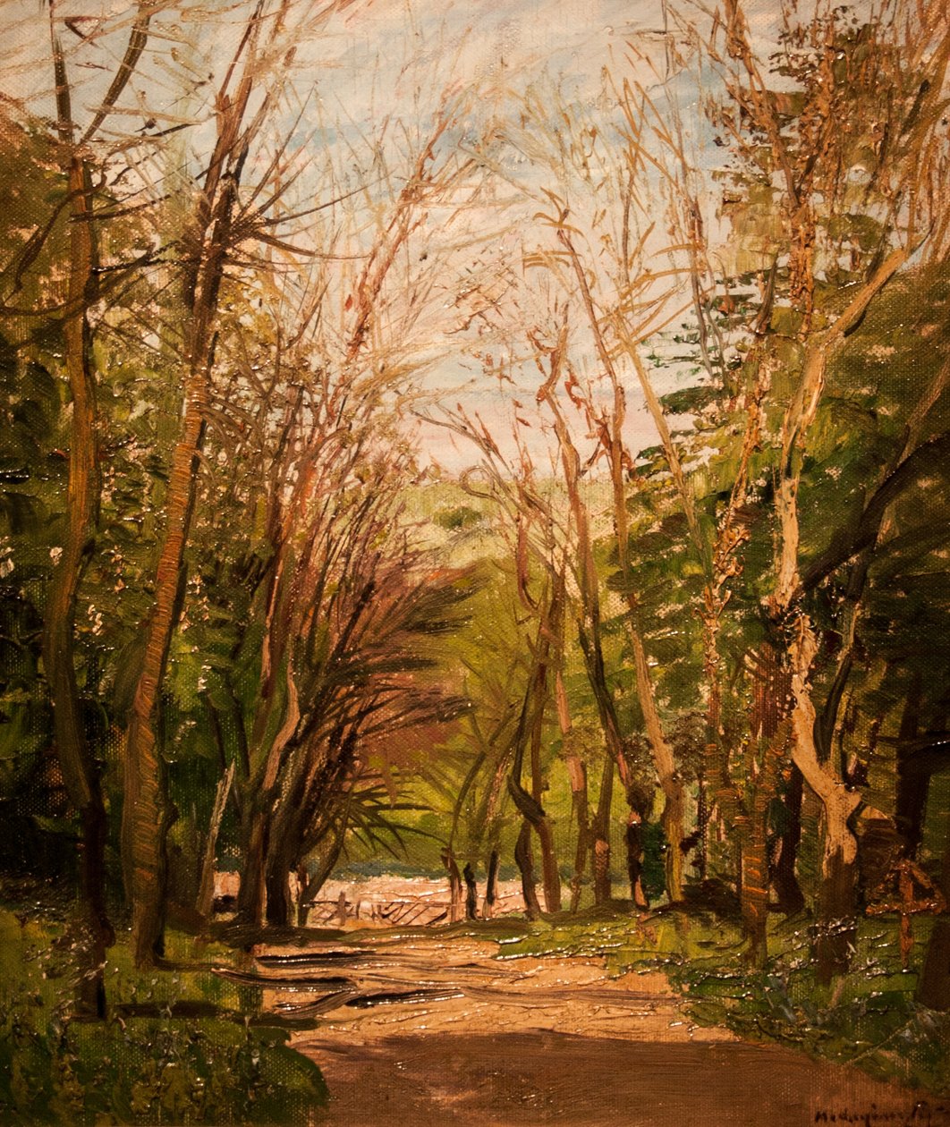 Erdei utnEnglish: Forest_Roadn alkotó: Laszlo Mednyanszky