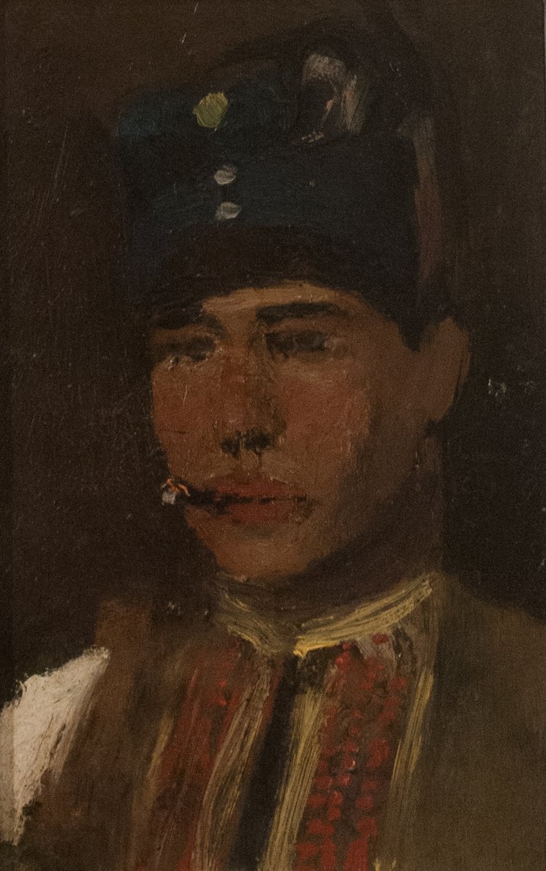 Man_smoking_a_ cigareten Magyar: Cigaretta ferfi alkotó: Laszlo Mednyanszky