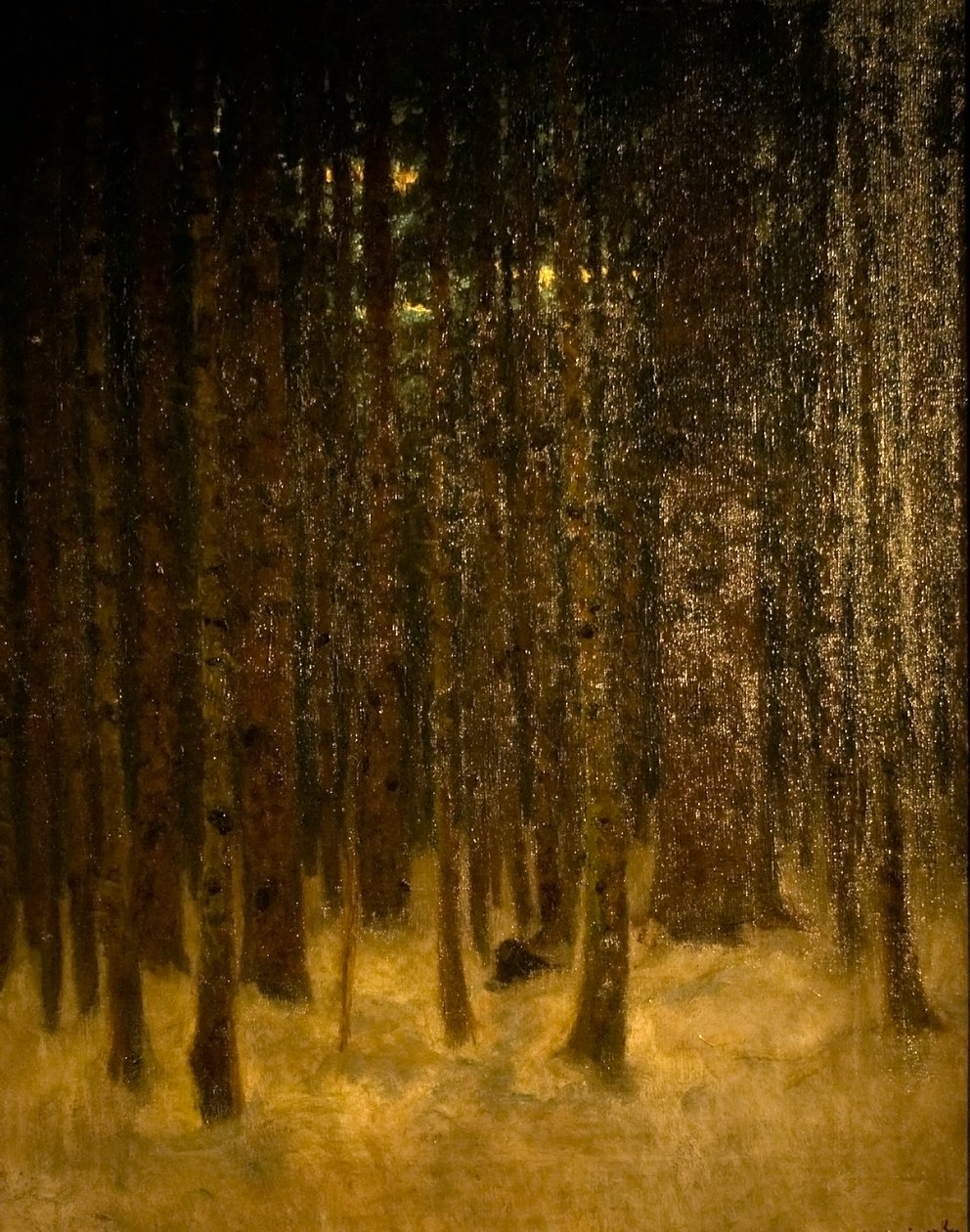 Teli erdoreszletnEnglish: Forest_in_Wintern alkotó: Laszlo Mednyanszky