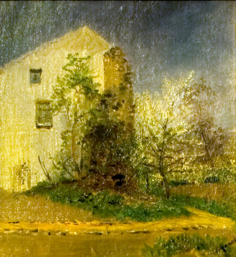 Viragzo faknEnglish: Blossoming_Treesn alkotó: Laszlo Mednyanszky