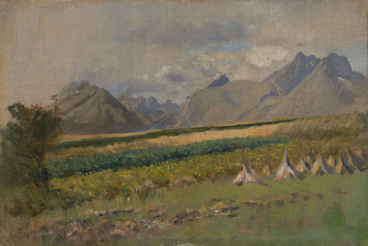Magas-Tátra Strážkyból, 1878-80 alkotó: Laszlo Mednyanszky