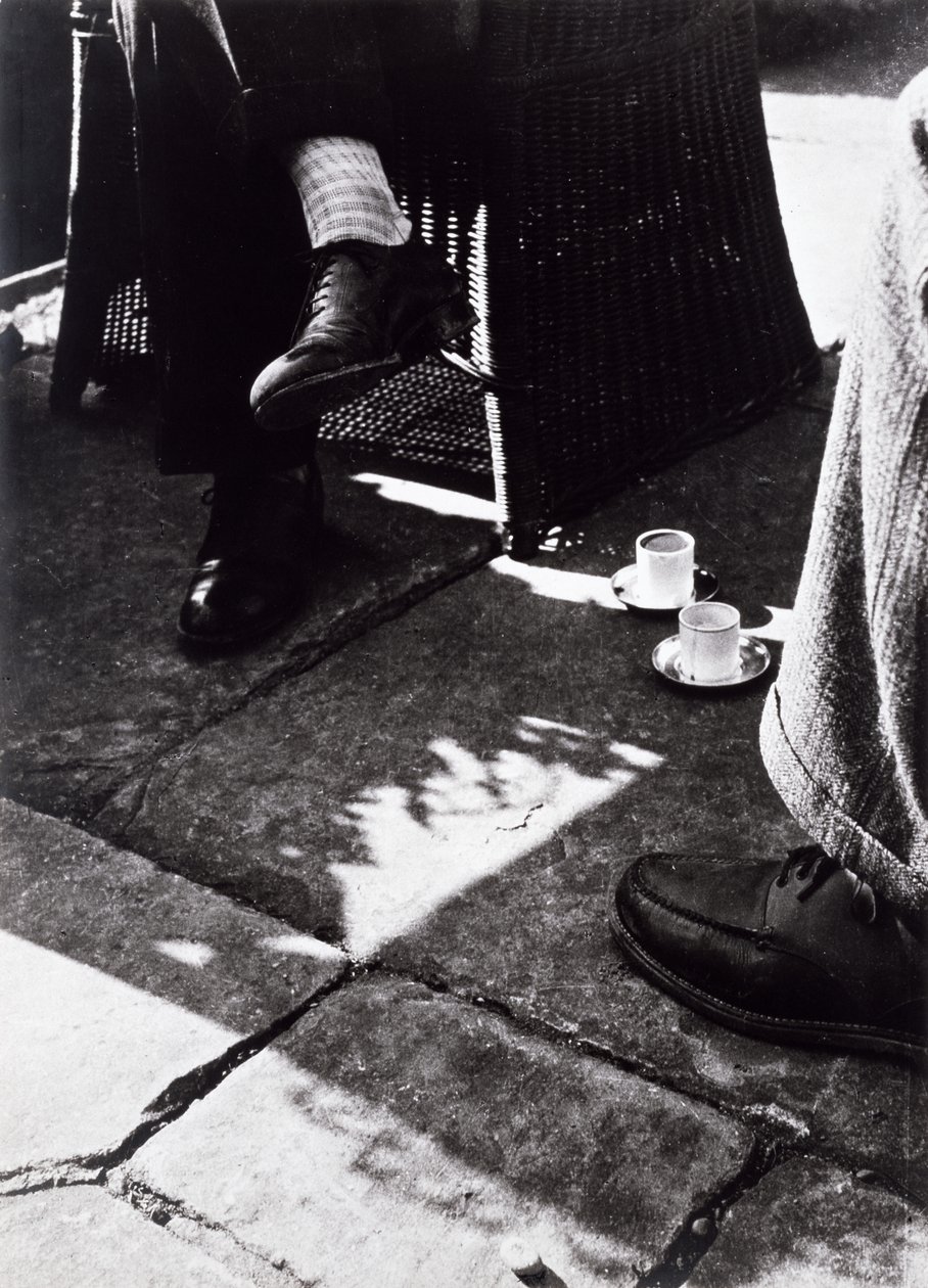 At Coffee (szüreti zselatin ezüst fénykép) alkotó: Laszlo Moholy Nagy