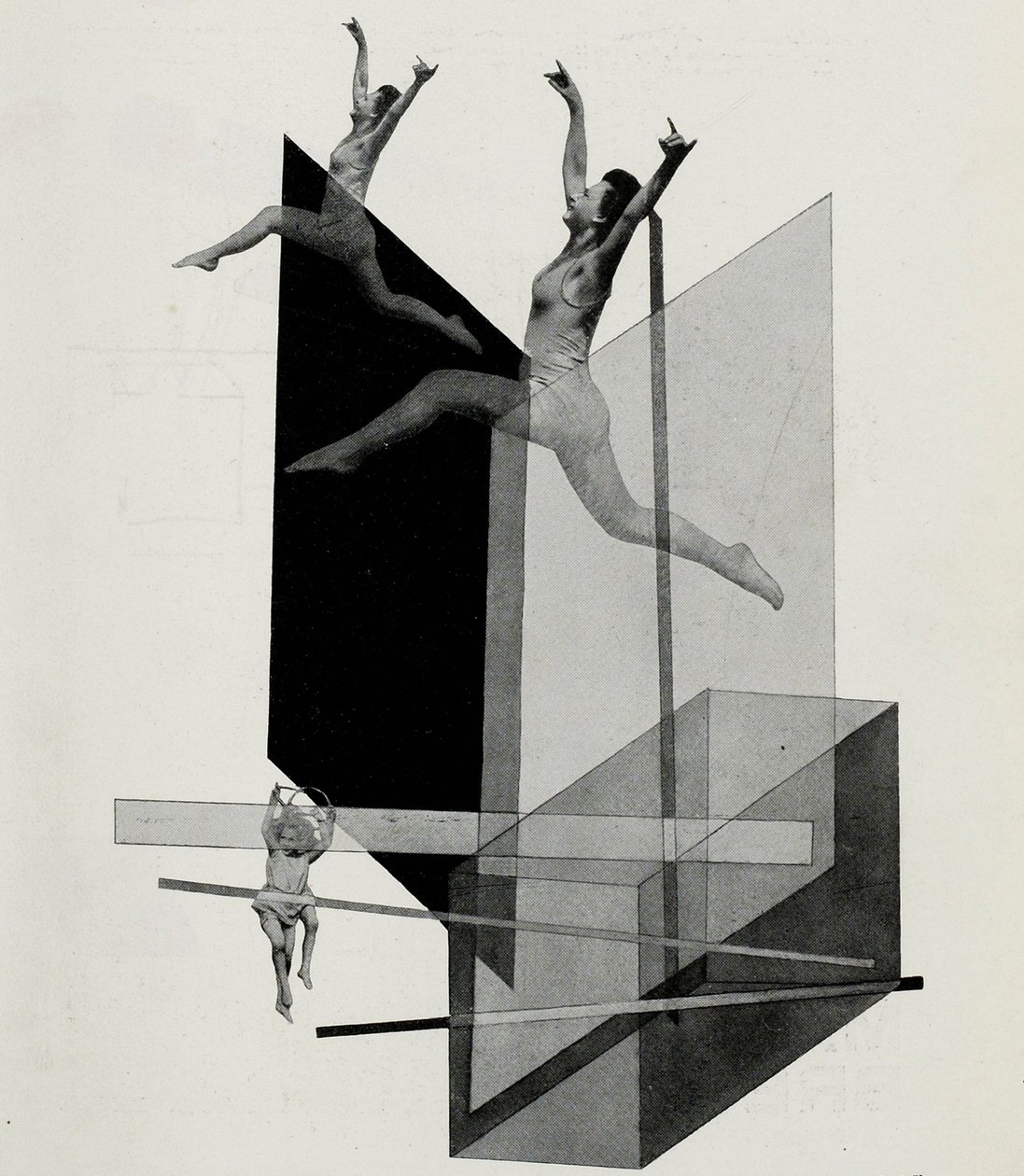 Humánmechanika Varieté. A Bauhaus Die Bühne im Bauhaus színpadáról, 1925. alkotó: Laszlo Moholy Nagy