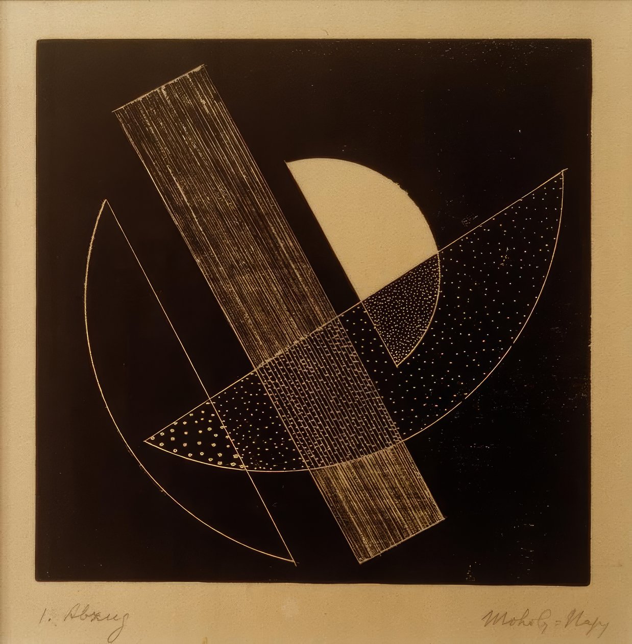 Untitled (konstruktivista kompozíció) alkotó: Laszlo Moholy Nagy