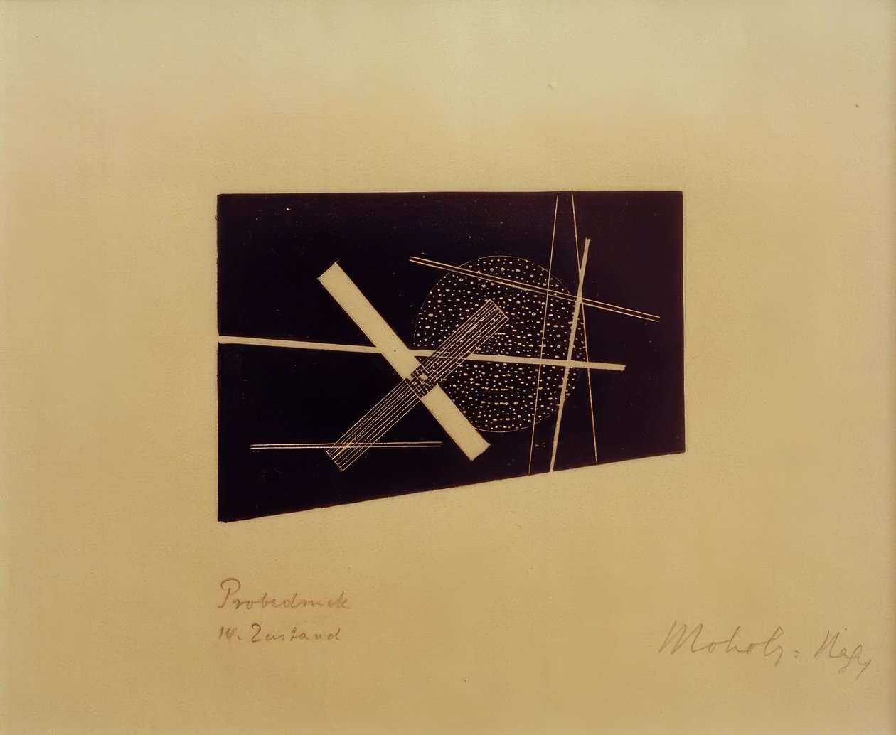 Untitled (konstruktivista kompozíció) alkotó: Laszlo Moholy Nagy