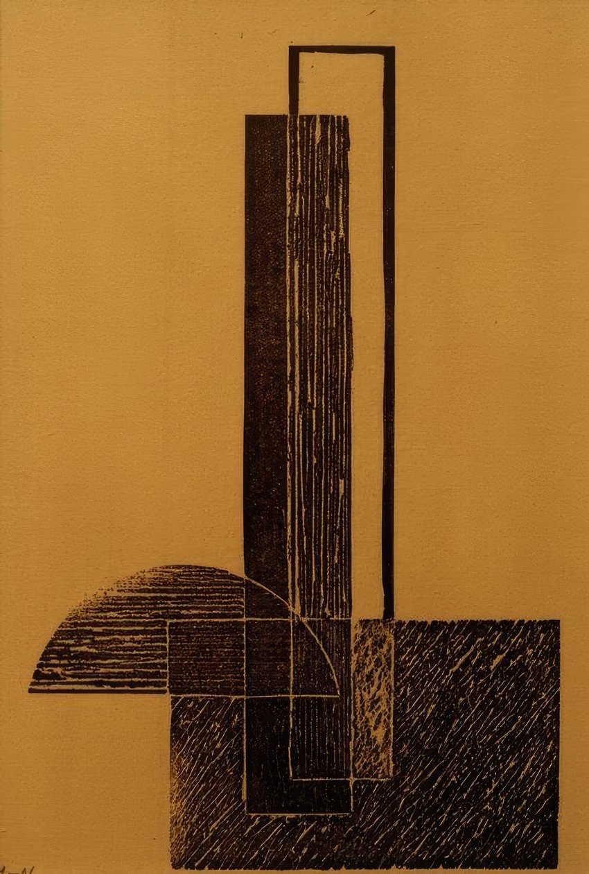 Untitled (konstruktivista kompozíció) alkotó: Laszlo Moholy Nagy