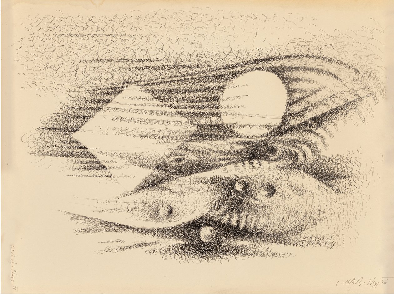Ritmikus hullám, 1946. alkotó: Laszlo Moholy Nagy