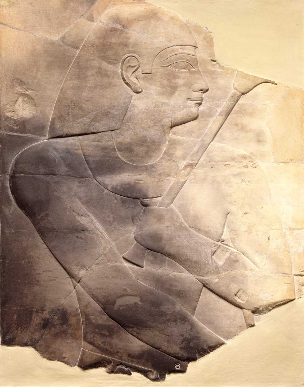 Egy főtisztviselő domborműve, valószínűleg Thébából, ie 670-650 körül (mészkő) alkotó: Late Period Egyptian