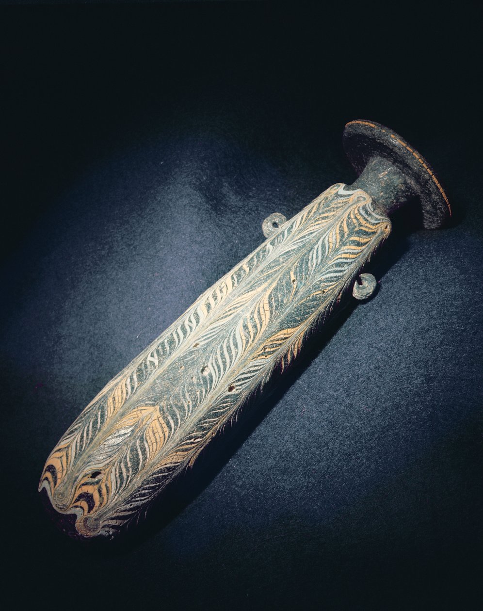 Illatos lombik, ie 5. század (zöld, átlátszatlan üveg) alkotó: Late Period Egyptian