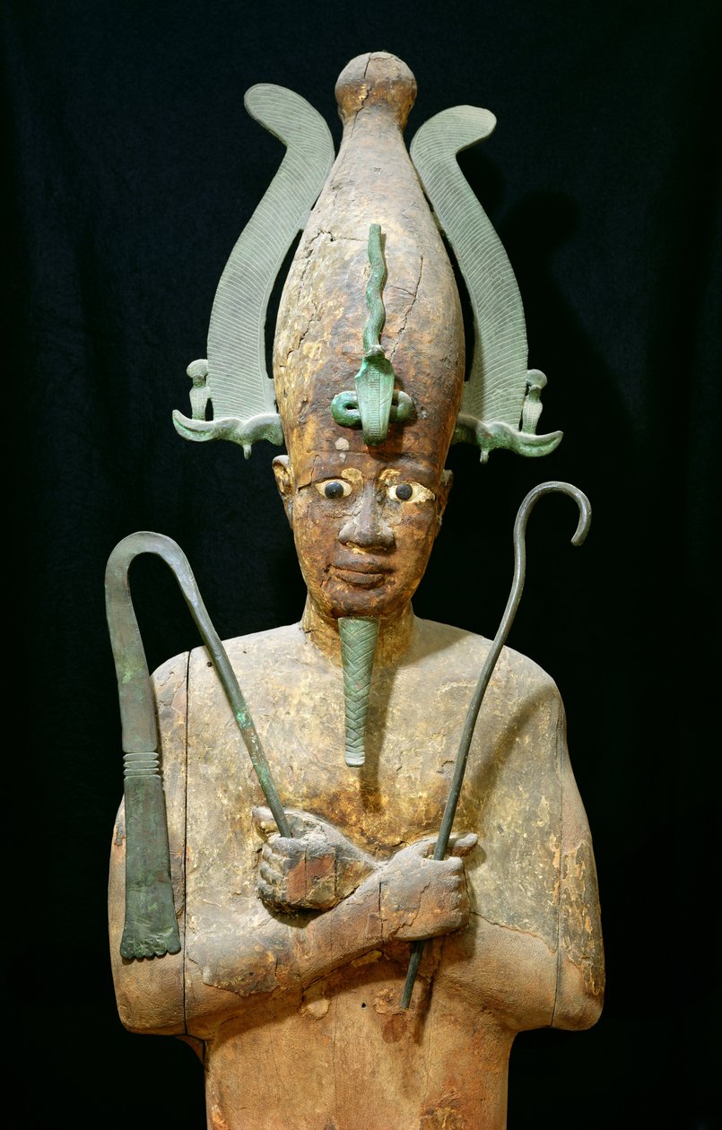 Ozirisz-kultusz szobra (festett fa) alkotó: Late Period Egyptian