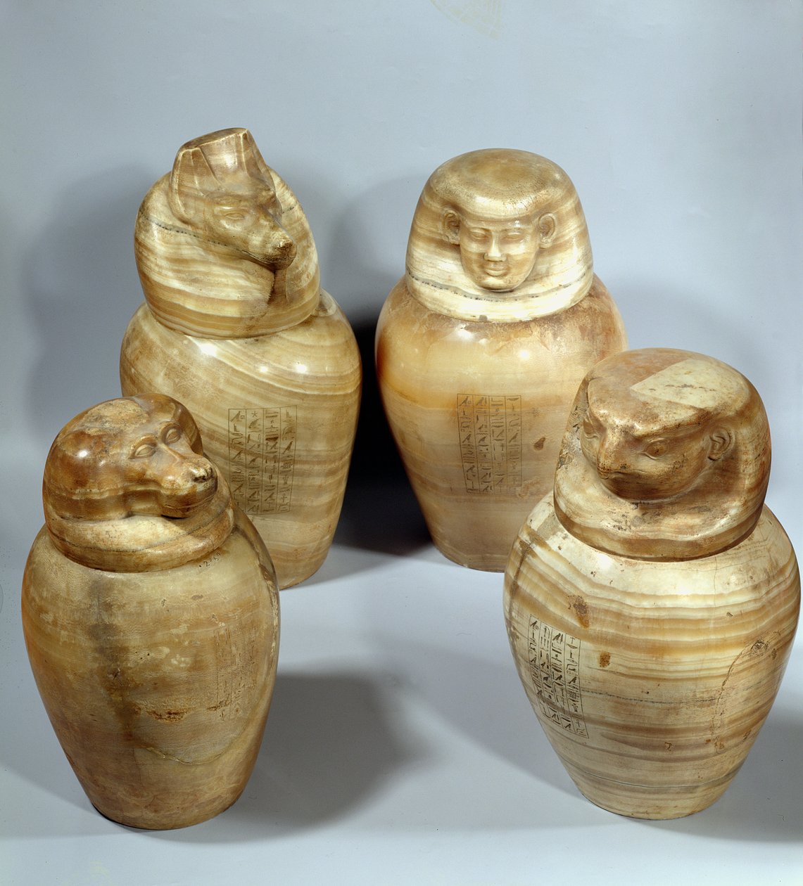 Canopic üvegek her-er-a, site (homár) alkotó: Late Period Egyptian