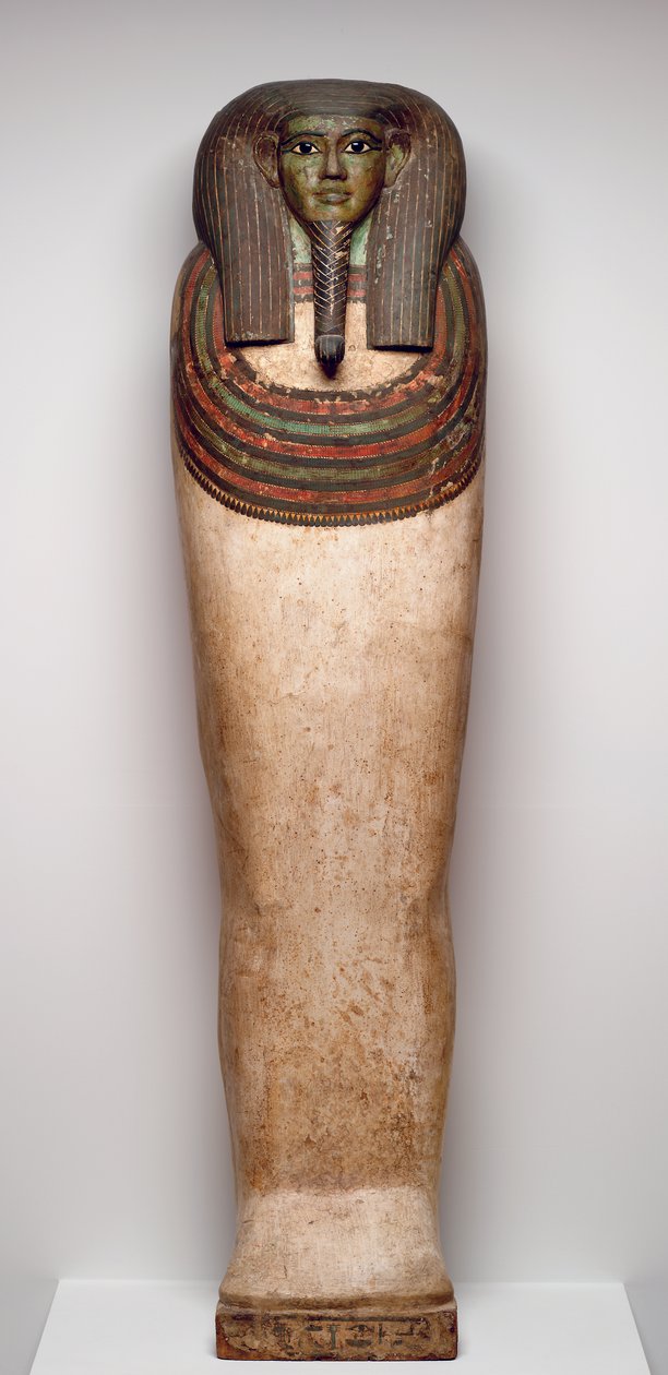 Horankh koporsója, Kr.e. 700 körül (fa, gesso, festék, obszidián, kalcit és bronz) alkotó: Late Period Egyptian