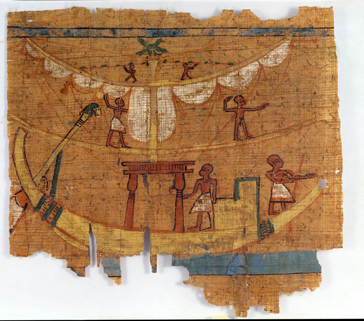 Felszállás a folyón (papirusz) alkotó: Late Period Egyptian