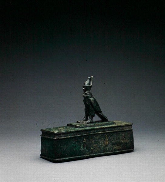 Sólyom ereklyetartó (bronz) (bronz) alkotó: Late Period Egyptian
