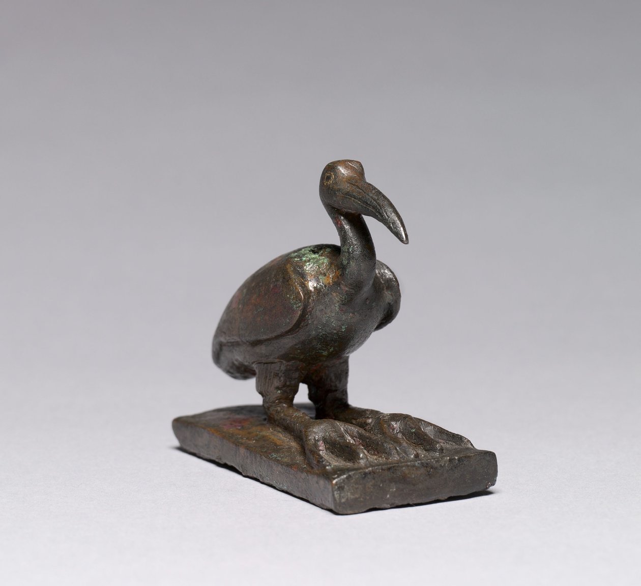 Ibis, ie 664-30 (bronz, tömör öntvény, aranyban gazdag betétekkel) alkotó: Late Period Egyptian