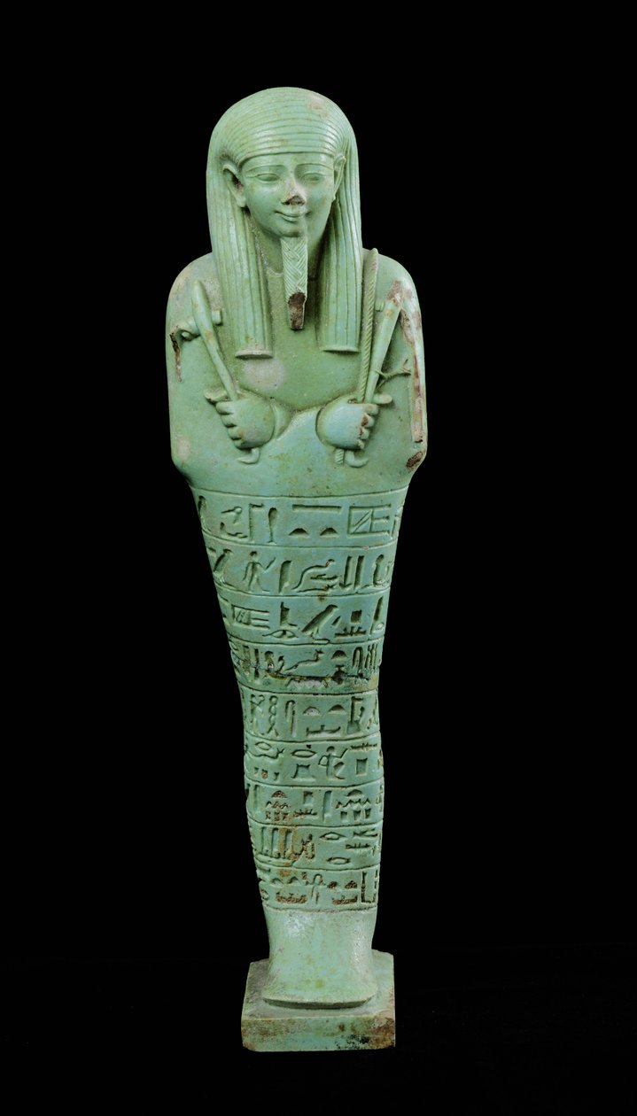 Shabti figura (fajansz) alkotó: Late Period Egyptian