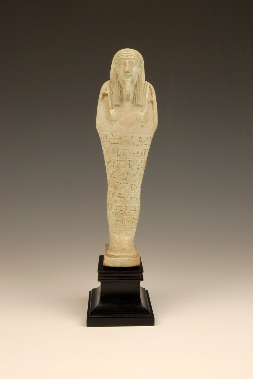 Imhotep Shabti, ie 380-342 (fajansz és zöld máz) alkotó: Late Period Egyptian