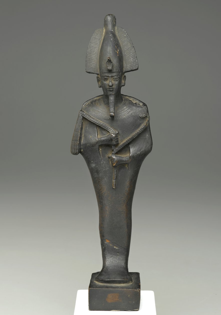 Ozirisz álló mumiforma alakja, ie 664-332 (bronz) alkotó: Late Period Egyptian