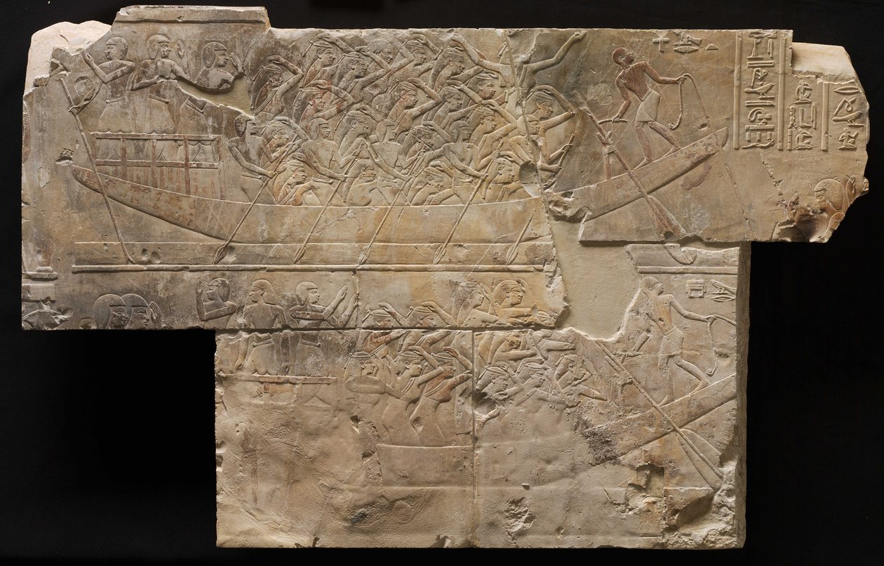 Két csónak női gyászolókkal, ie 667-647 körül alkotó: Late Period Egyptian