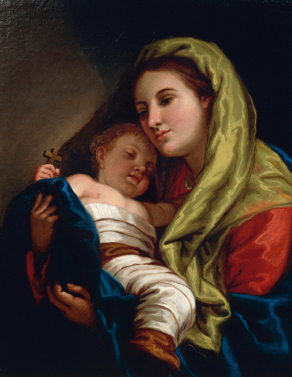 Madonna és gyermek, Lattanzio Querena (1768-1853). alkotó: Lattanzio Querena