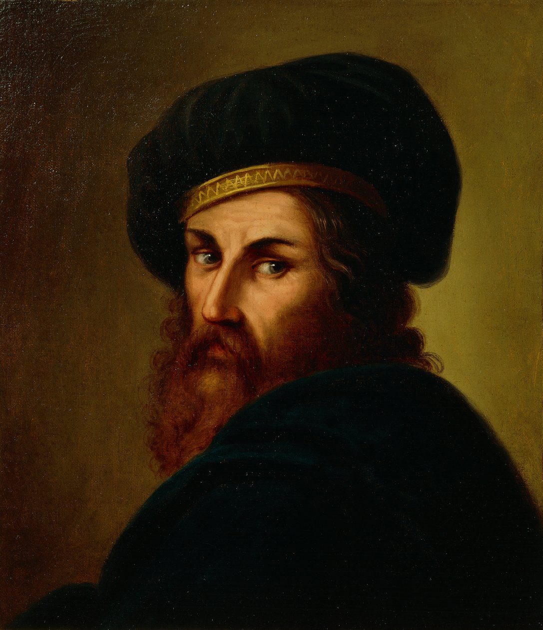 Ludovico Carracci festő portréja, Lattanzio Querena (1768-1853) alkotó: Lattanzio Querena