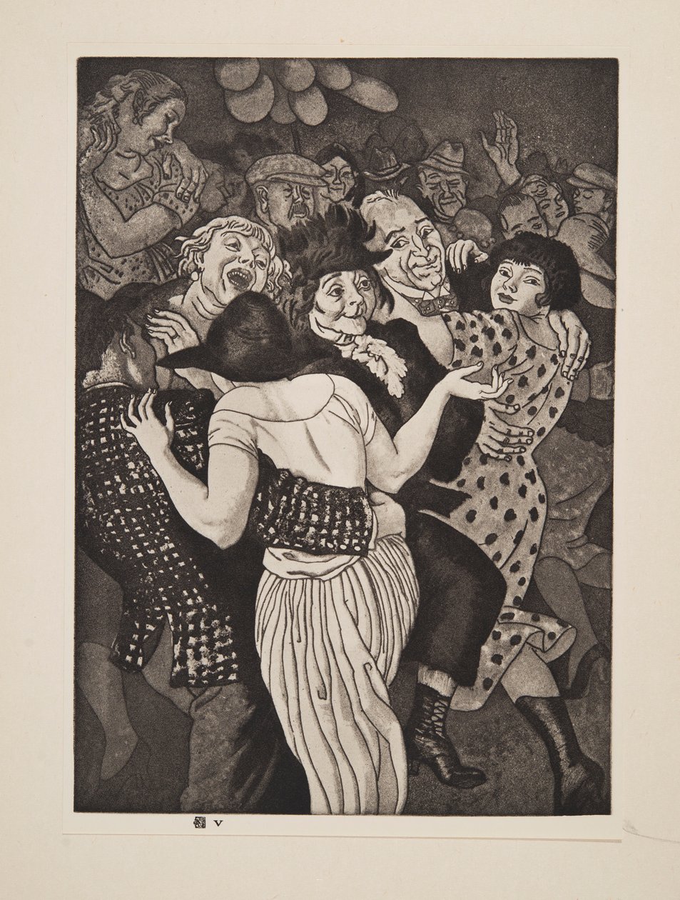 Egy kis ünnep, kocsma. 1925. alkotó: Laura Knight